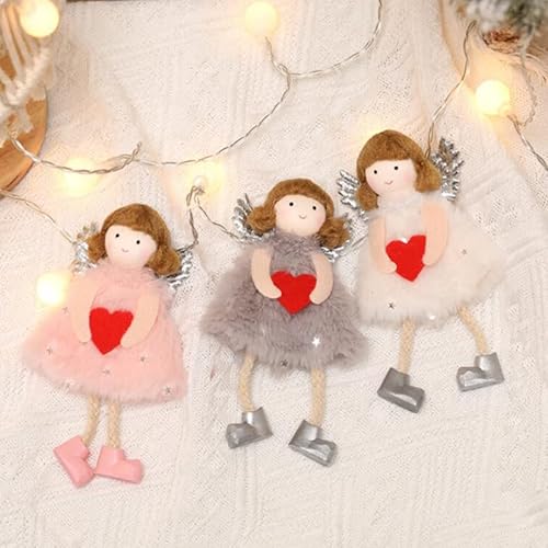 Miniatura 4 de 3 colgantes de muñeca de ángel, colgante de muñeca de ángel colgante de Navidad, adornos de ángel para fiesta de Navidad, Año Nuevo, fiesta de