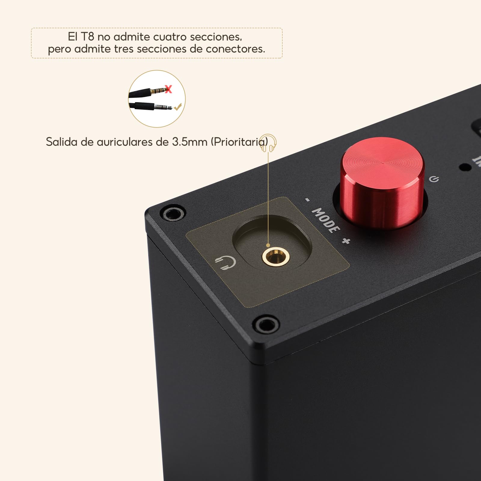 AIYIMA T8 6N3 preamplificador de tubo digital QCC3031 preamplificador Bluetooth 5.0 USB DAC amplificador de auriculares decodificador de audio estéreo óptico coaxial compatible con APTX