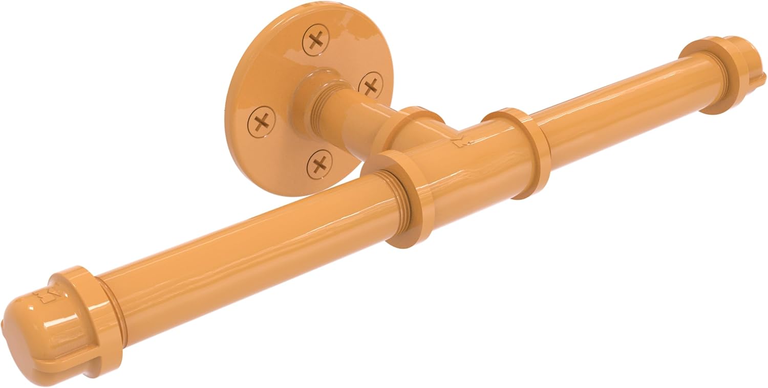 Allied Brass P-160-DTP-FER Pipeline Collection Double Roll Toilet Paper Holder, Fire Engine Red
