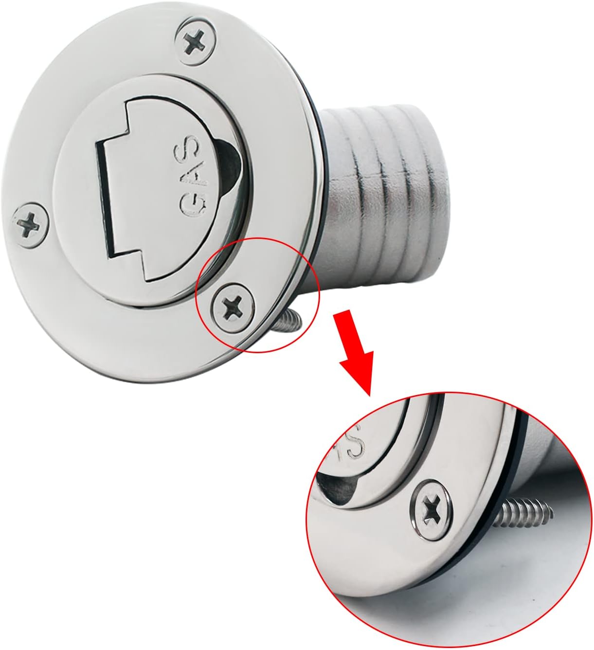 ISURE MARINE 1-1/2"(38mm) Boat Fuel Deck Fill/Filler With Keyless