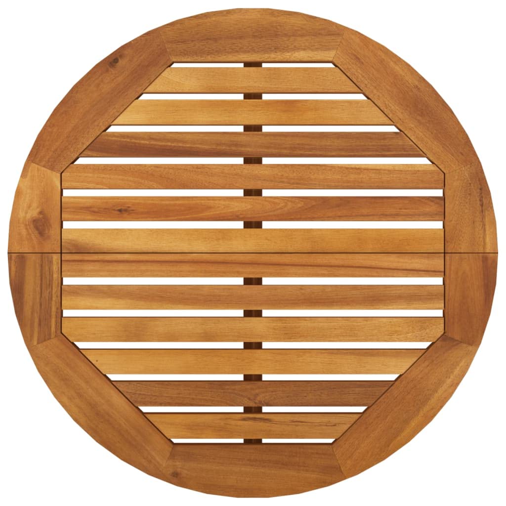 vidaXL Ensemble de Bar de Jardin 5 pcs, Table et Chaises avec Repose-Pieds, Ensemble de Meubles de Terrasse Extérieur, Bois d'Acacia Solide