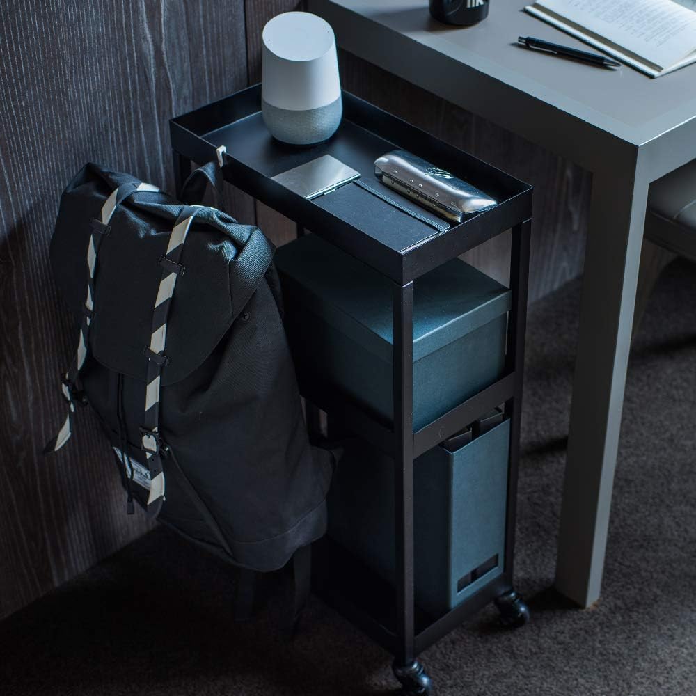 ideaco 4020WG Wagon, No Assembly Required, Made in Japan, Anti-Fatching Frame, Black