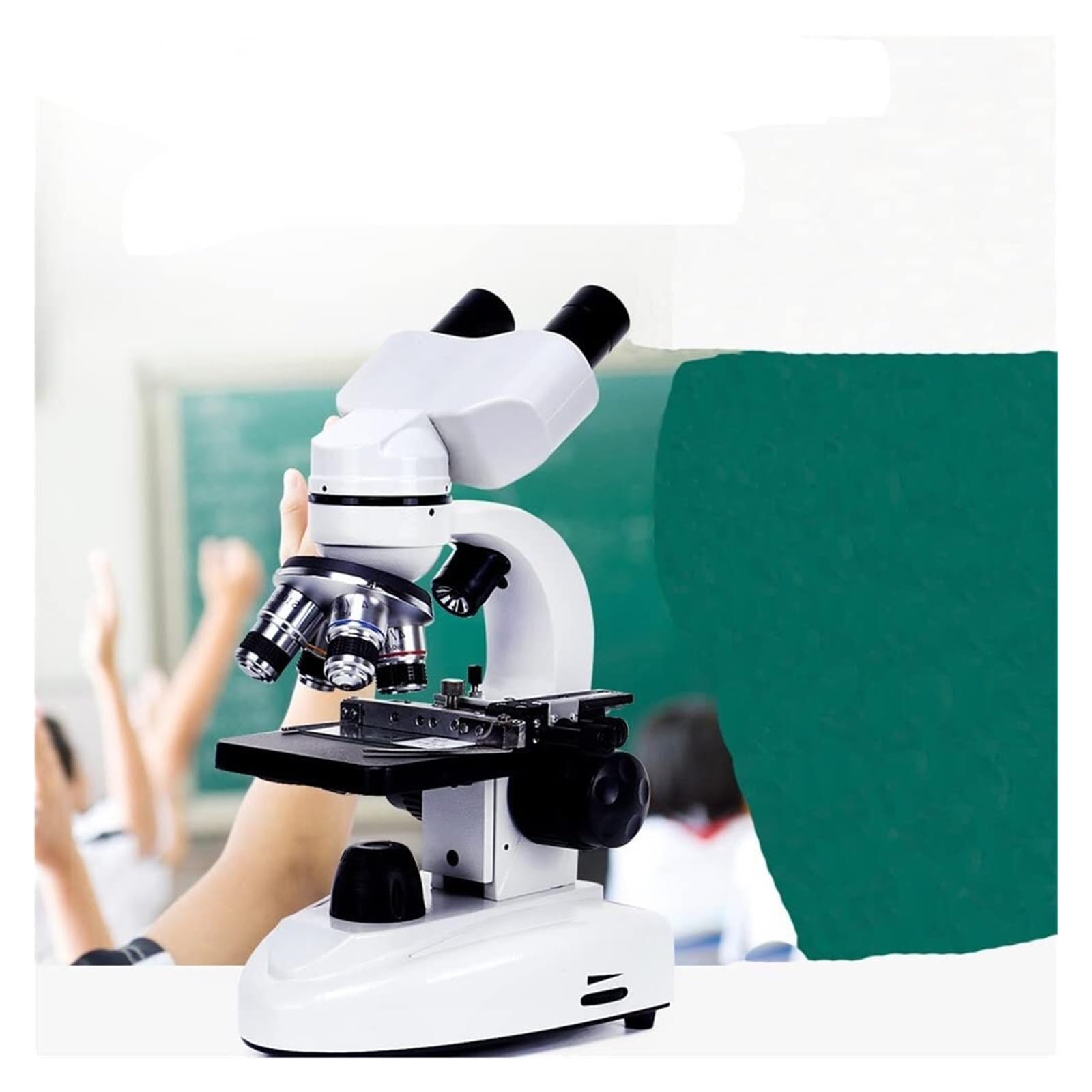 mikroskop mikroskop dla dorosłych lornetka mikroskopy związek podwójne oświetlenie LED, do laboratorium edukacji domowej przenośny