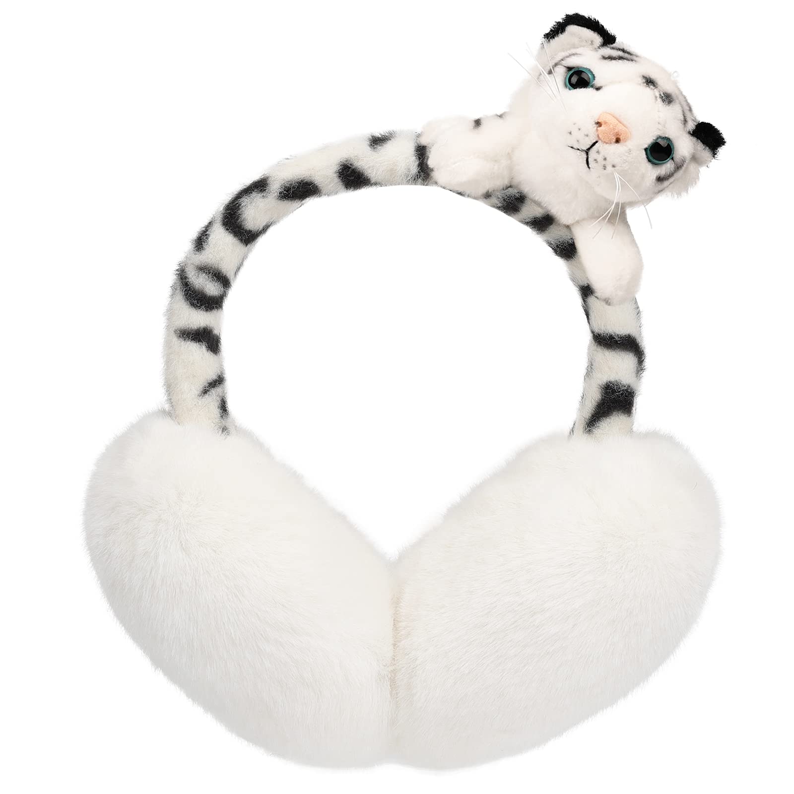 Surblue Winter Animal Ear Muffs for Kids Adult Warm Faux Fur Ear Cover