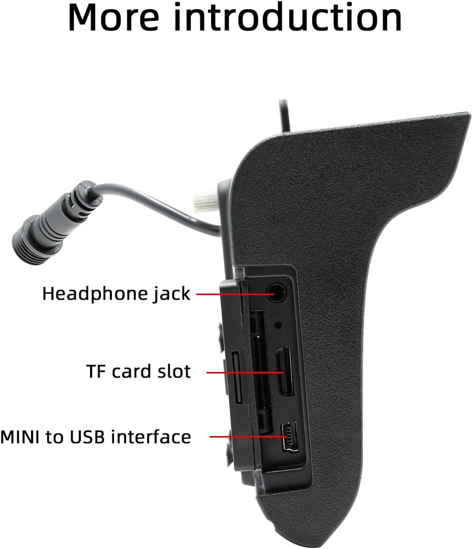 옆 view of Polarlander B5350 showing headphone jack, TF card slot, and Mini USB interface