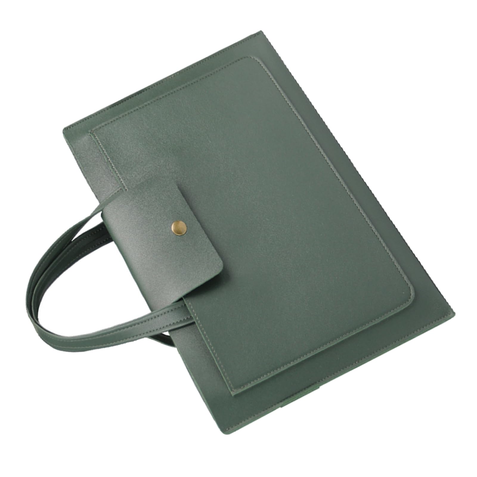 Elnwnnkc Portable Laptop Stand Case with Adjustable Angled PU Leather Briefcases for Travel Accessories Laptop Stand Briefcases
