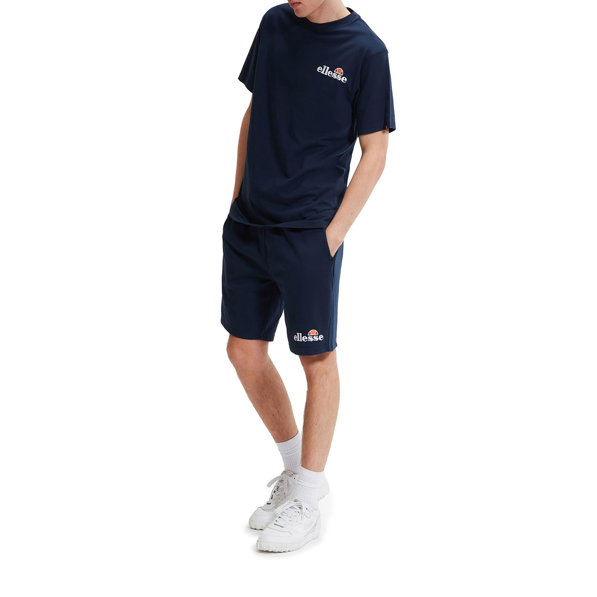 Ellesse Herren Voodoo T-Shirt, Kurzarm, Einfarbig, | Rundhals, Regular Geschnitten, Marken