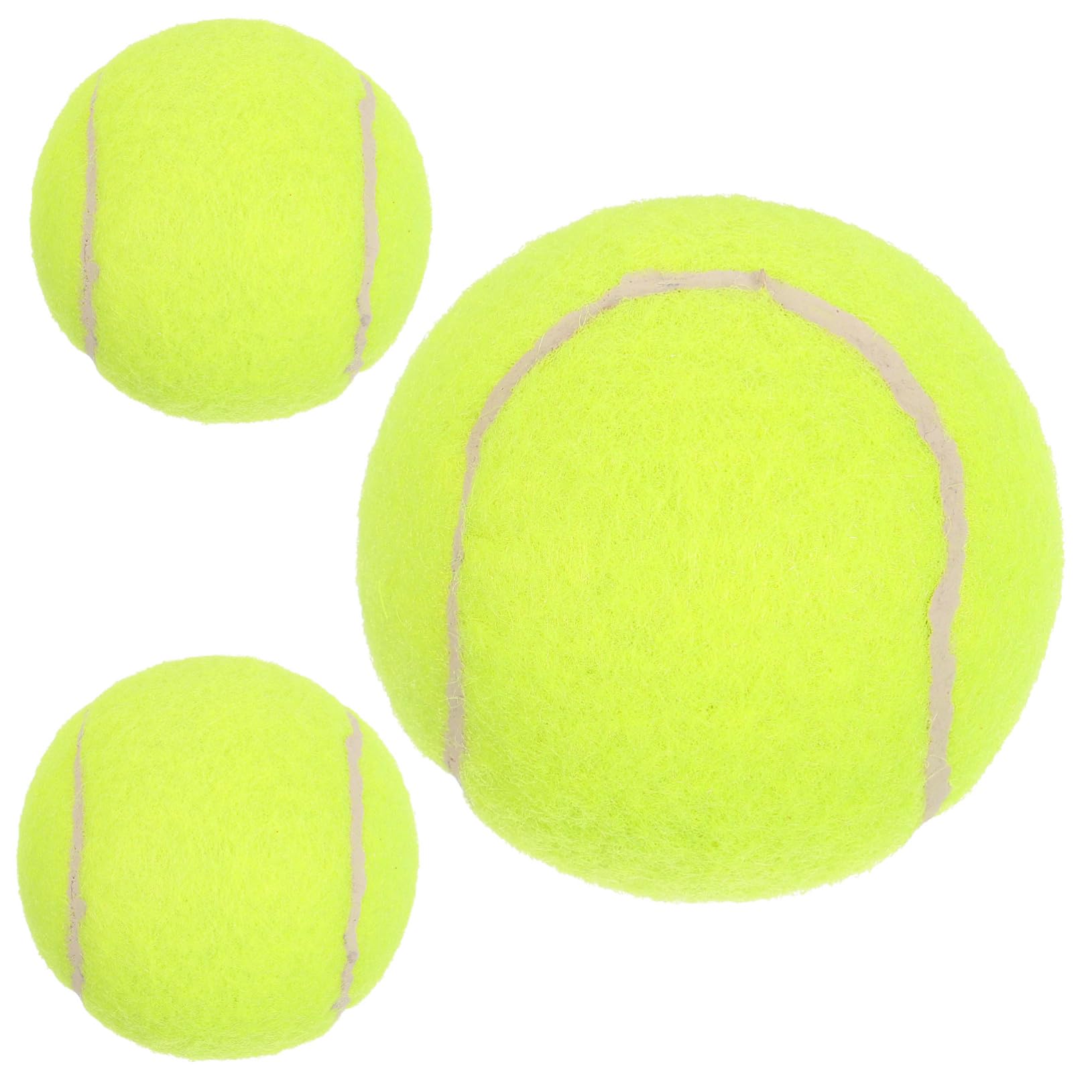 HOLIDYOYO 3Pcs Tennis Balls for Self Training Durable Professional Practice Balls for Improving Reflexes and Coordination for Beginners and Present Giving