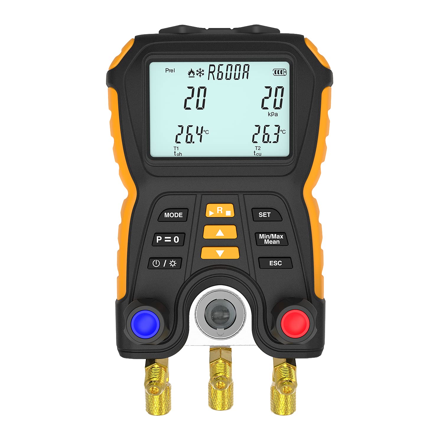 Buy Digital Manifold Gauge Set, Vacuum Pressure Temperature Leakage