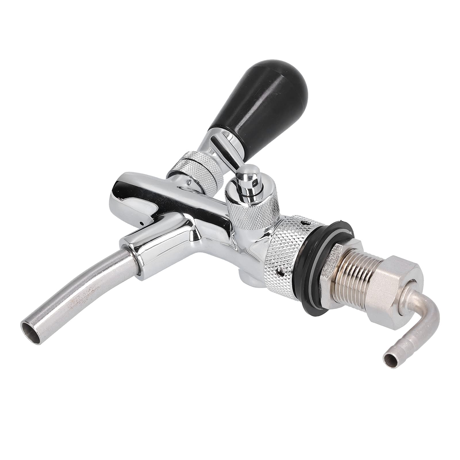 Duokon Grifo de Cerveza G5/8 Grifo de Barril de Flujo Ajustable de Acero