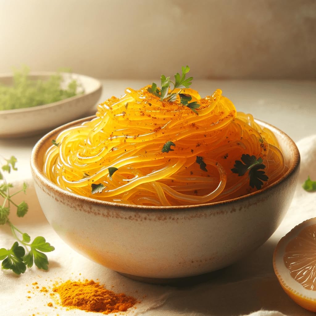 Elf-Family Pasta con Curcuma | Shirataki Superfood - 11kcal | 97% meno calorie | Low Carb/Keto/Shirataki Noodles/Vegani/Senza Glutine (270g x6 confezioni(12 pacchi))