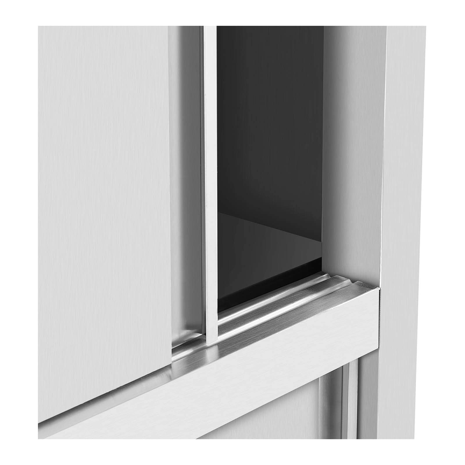 Royal Catering Armadio alto RCDC-120 in acciaio inox 1200 x 500 x 1800 mm