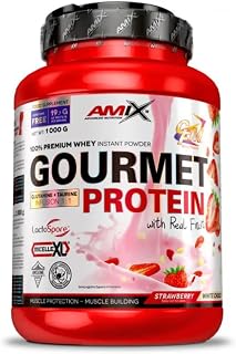 Amix - Gourmet Protein - Suplemento Alimenticio - Mejora del Rendimiento - Contiene Aminoácidos Bcaa - Glutamina en Polvo - Nutrición Deportiva - Sabo