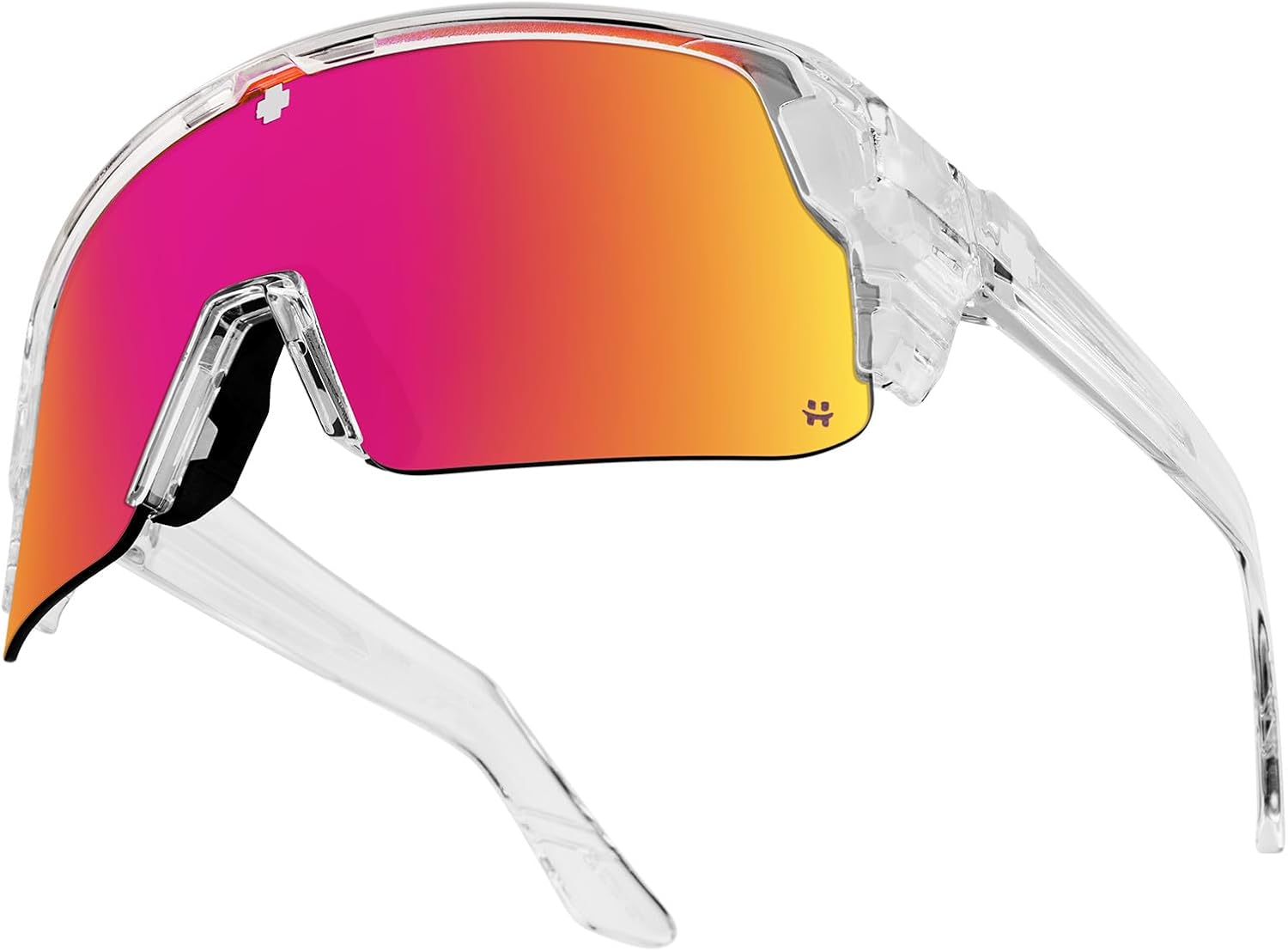 SPY Optic Monolith 5050, Cylindrical Shield Semi-rimless Sunglasses, Color and Contrast Enhancing Lenses