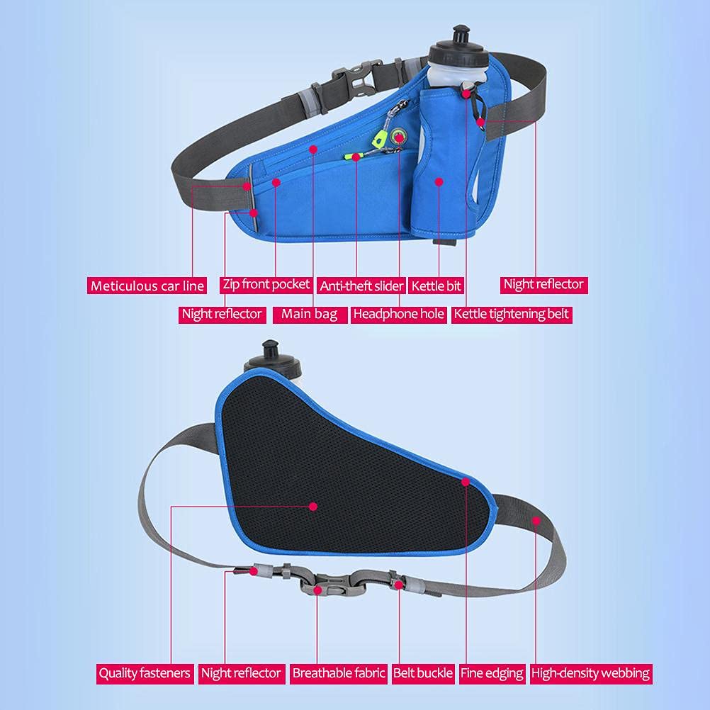 Cintura da Corsa con Porta Borraccia, da Esterno Cintura idratante Leggera da Corsa per Correre, Andare in Bicicletta, Camminare, Fare Escursioni