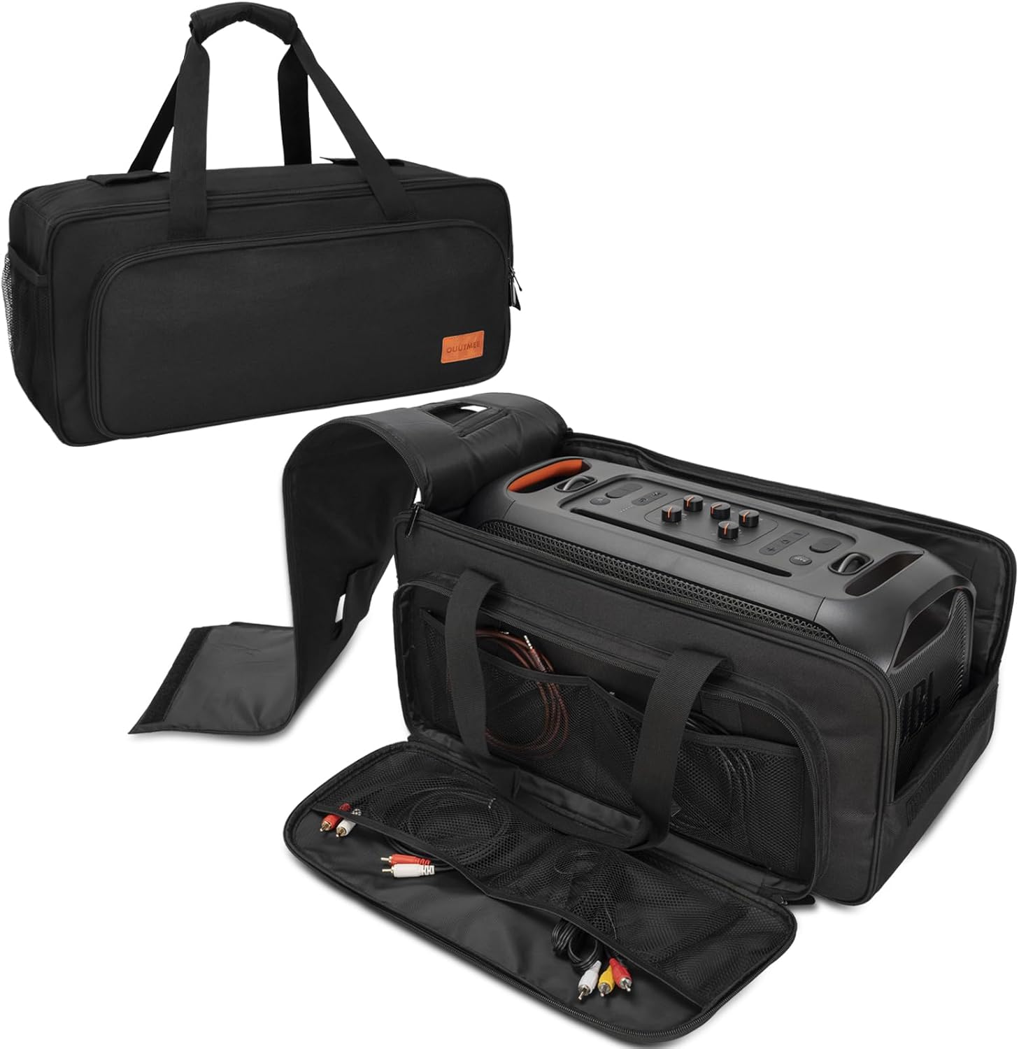 21.2''10.2''9.8'' Tote Speaker Bag Compatible with JBL PartyBox On The Go/Go 2, Protable Carrying Case Fits for JBL PartyBox On-The-Go Essential/Boombox 4 Storage Case (No Shoulder Strap)