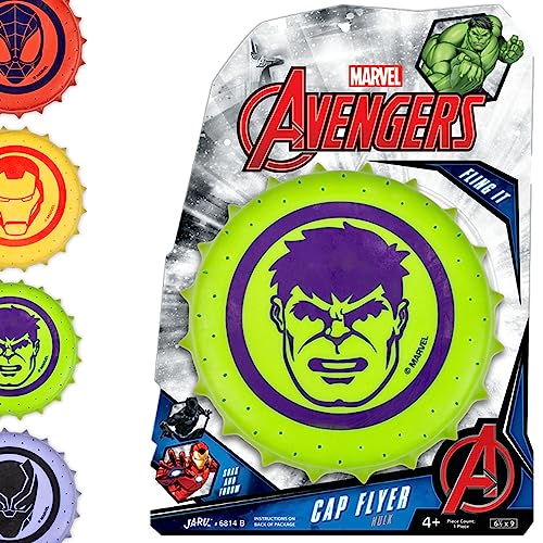 JA-RU Marvel Avengers & Spiderman Water Frisbee Soaker (1 Frisbee Assorted) Rubber Disc Water Toys for Kids & Adult. Outdoor Pool & Beach Ball Games. Cool Summer Toy. Stocking Stuffers. 6814-1