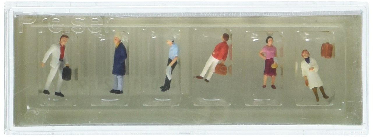 Preiser 79187 Pedestrians Standing Travelers N Model Figure