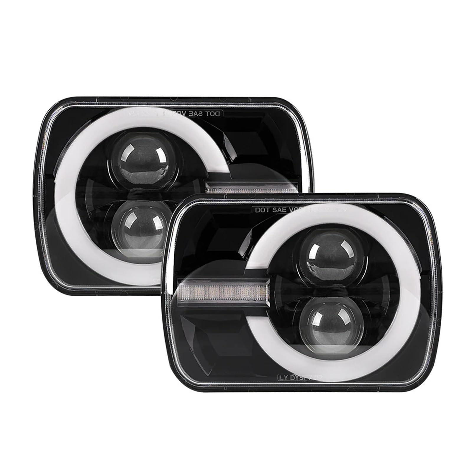 Zestaw reflektorów Reflektory Do Wrangler YJ Do Cherokee H6014 H6052 H6054 H4 reflektor 2 szt. Reflektory 7X6 5X7(A)