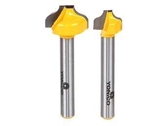 YONICO Traditional Ogee Groove Router Bit Set 2 Bit 1/4-Inch Shank 14274q