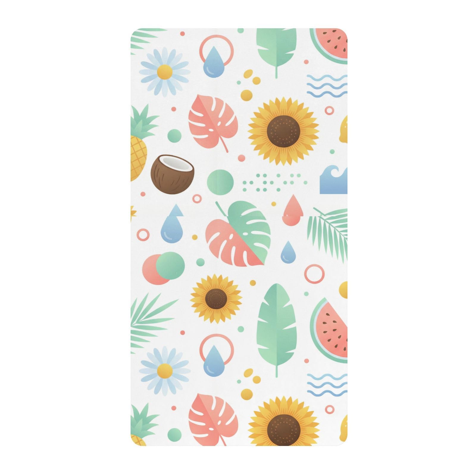 Housse de couette bébé garçon fille en coton Sunny Summer Paradise confortable