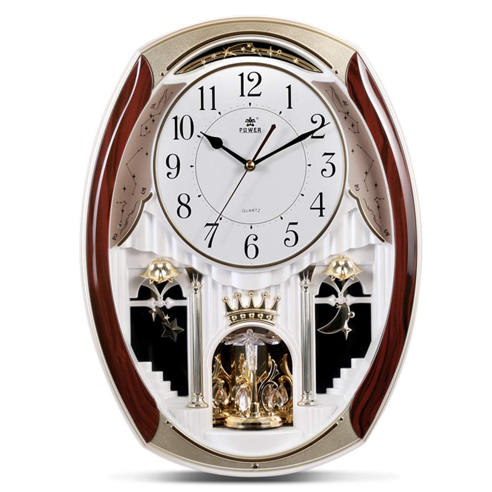 Buy Musical Motion Wall Clock with Rotating Pendulum, Decorative Wall