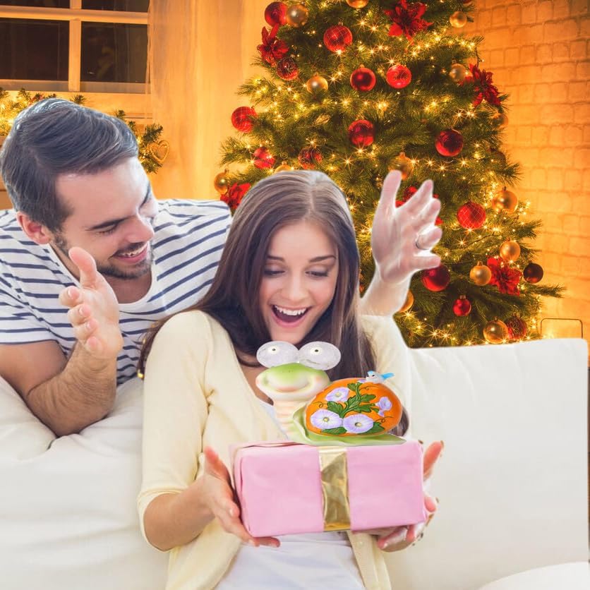 ASTRAEUS Solar Snail Statue Garden Light Figurine Outdoor Decor with 5 LED Lights Lawn Decor Statue Unique Christmas Birthdays Housewarming Gift for Patio, Balcony, Yard - Image 7