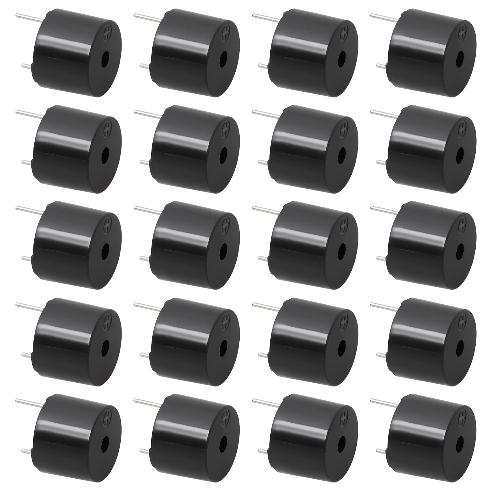 EMSea 20pcs Electronic Active Buzzer 15.5x12mm 9V/12V Suitable for Computers Printers and other Alectronic Components