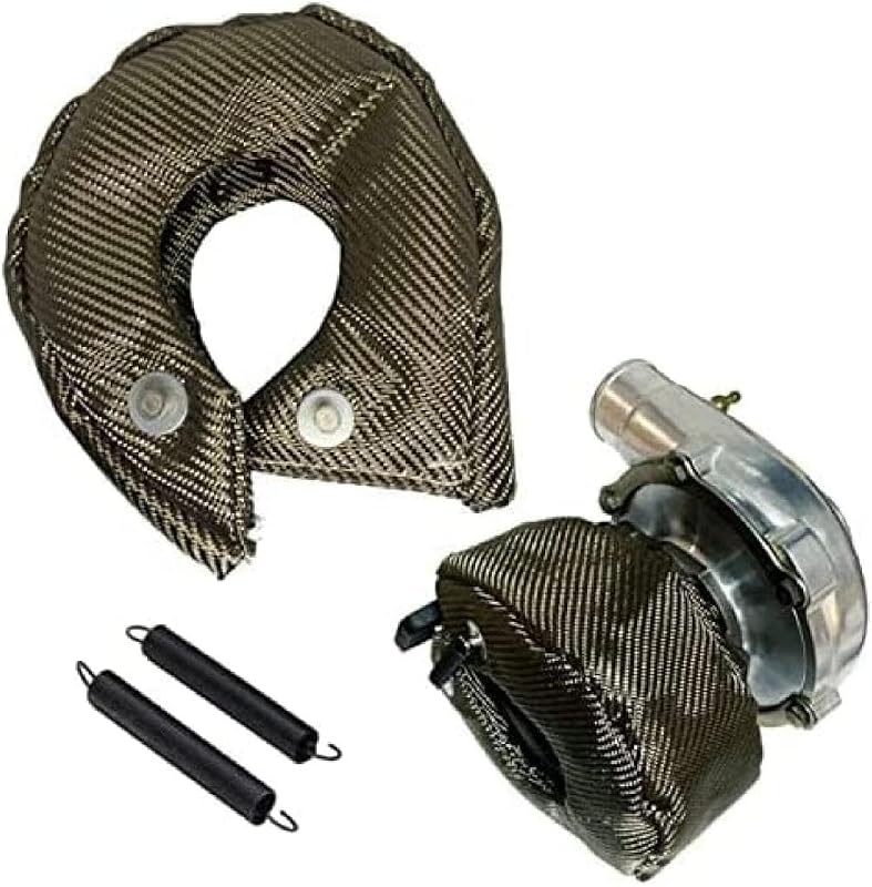 Manta térmica para turbina T3 Alioncar em fibra de titânio – com molas de fixação