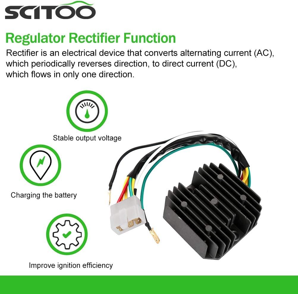SCITOO Regulator Rectifier Replacement Voltage Regulator Rectifier Fit for 1975-1976 1978 for Honda CB550K 1969-1974 for Honda CB750 1975-1978 for Honda CB750F 1975-1978 for Honda CB750K