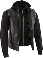 Vista 18 de Milwaukee Leather Chaleco de cuero premium para motociclista estilo club para hombre LKM SH