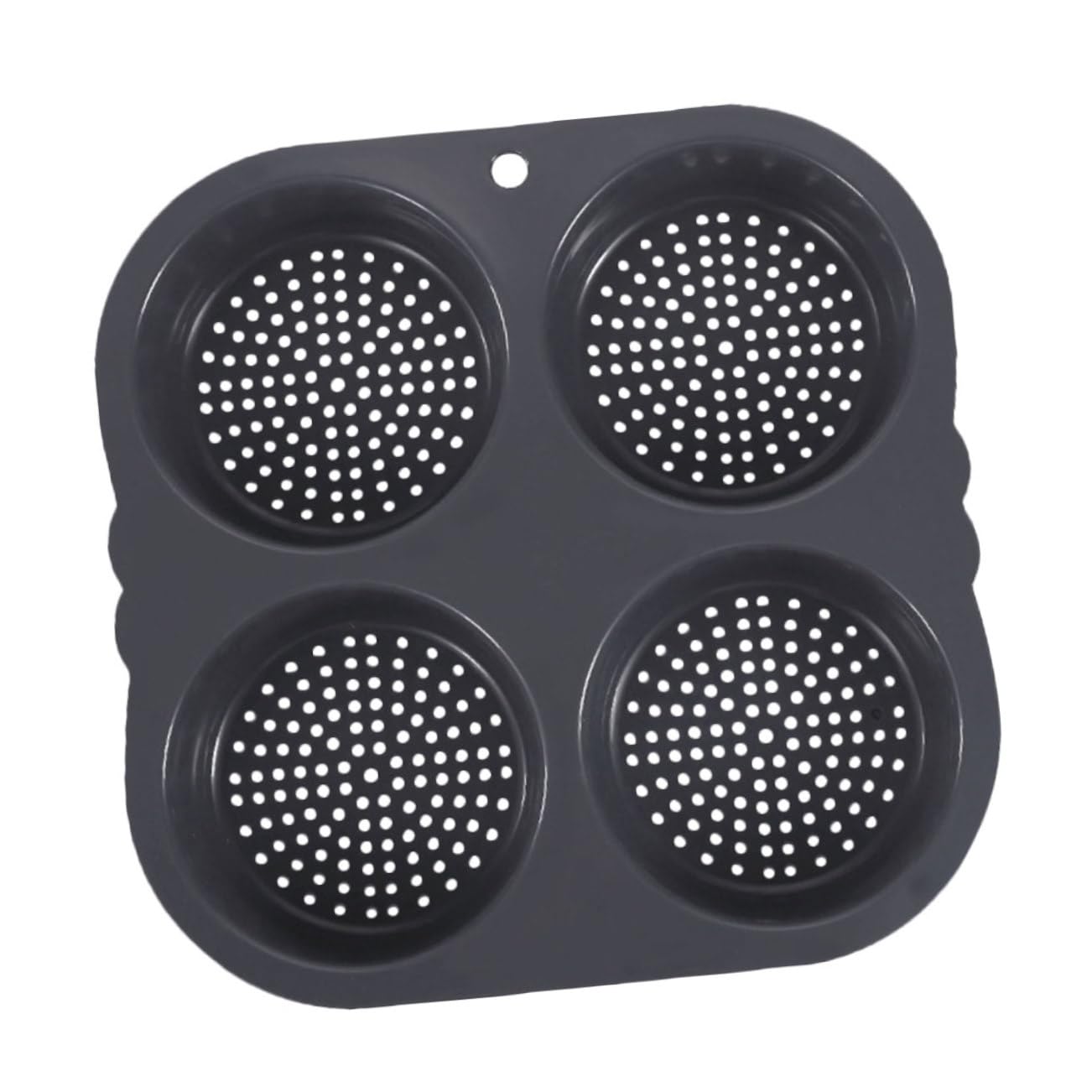 Cabilock Silicone Hamburger Bun Maker Cavity Non Stick Baking for Even Heat Distribution for Homemade Buns Sandwiches and Desserts