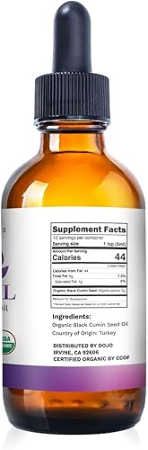 Miniatura 7 de Kate Naturals Aceite de semilla negra orgánico (2 onzas, virgen, prensado en frío, sin OGM), líquido Nigella sativa para apoyo inmunológico y