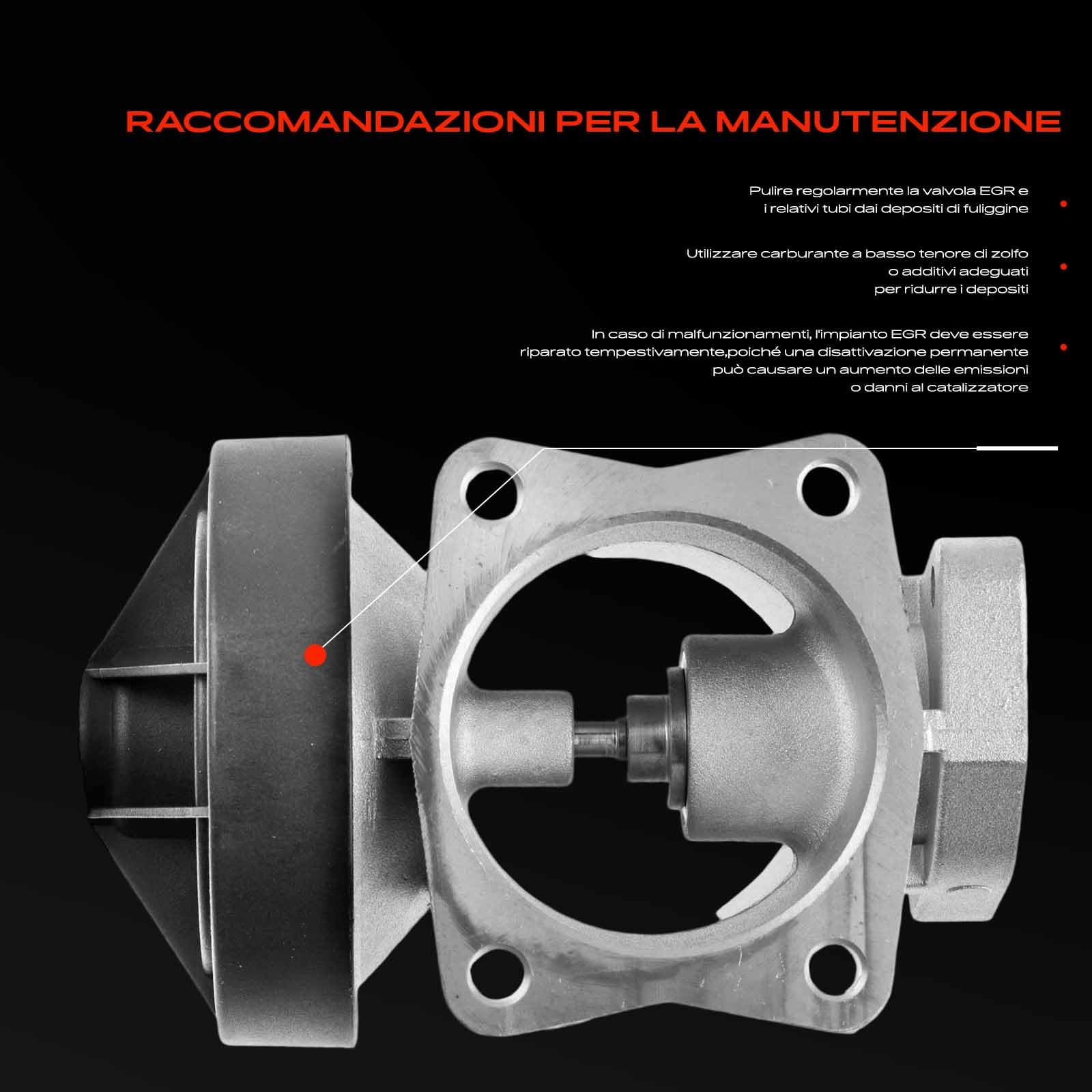 Frankberg Valvola EGR Compatibile con Classe A W168 A 160 CDi Vaneo 414 1.7 CDi Classe A W168 A 170 CDi Replace# 6680900154,7234D
