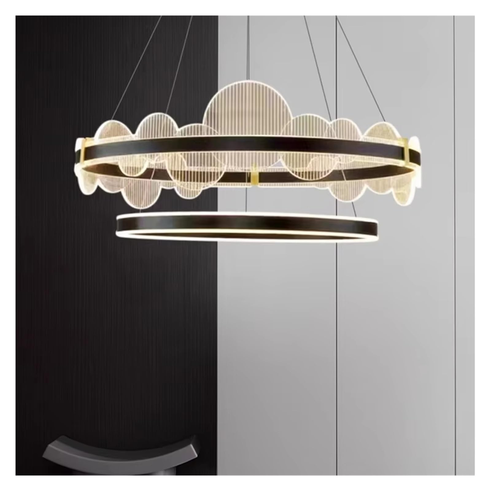 Nowoczesne żyrandole do dekoracji wnętrz lampy wiszące LED salon jadalnia oświetlenie wewnętrzne wiszące piękne oświetlenie