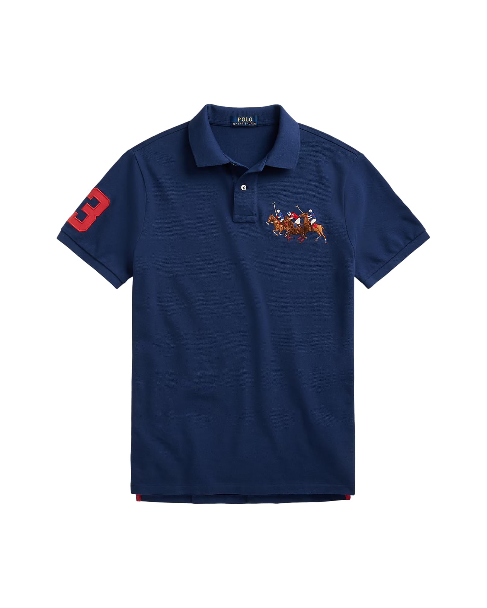 POLO RALPH LAUREN Mens Triple Pony Mesh Polo Shirt
