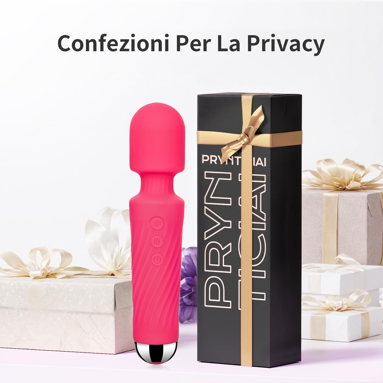 Vibratore - Stimolatore Clitoride Femminile con 8 Velocità e 20 Modalità,Sex Toys Vibratoreper Donna Professionale, PRYNTICIAI Vibratoreper Donna Clotoride (Rosa)