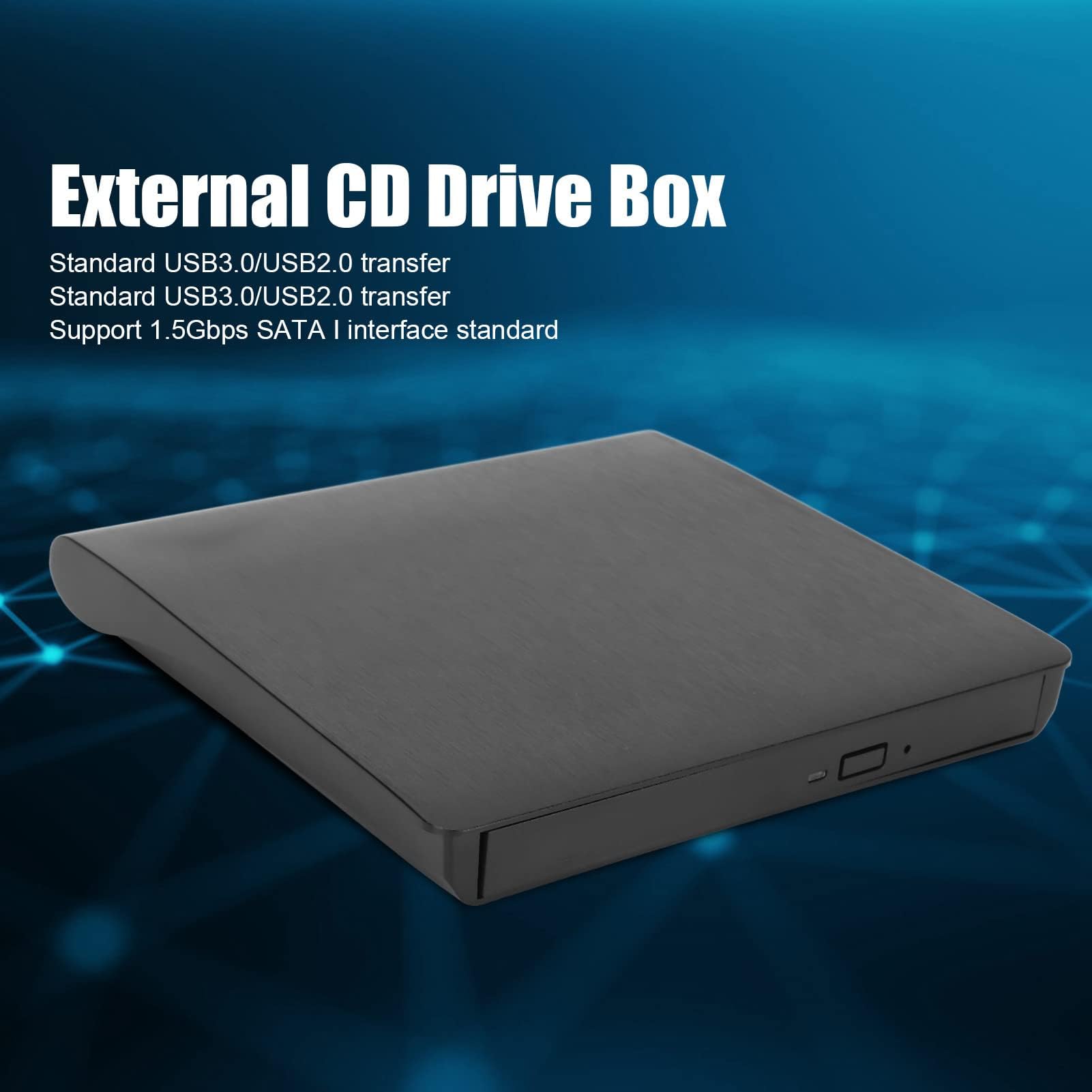 Ejoyous Zewnętrzny napęd DVD, port USB 3.0/2.0 typu C, przenośna nagrywarka i czytnik CD/DVD-ROM, 5 Gbit/s, do komputera PC/laptopa/komputera stacjonarnego