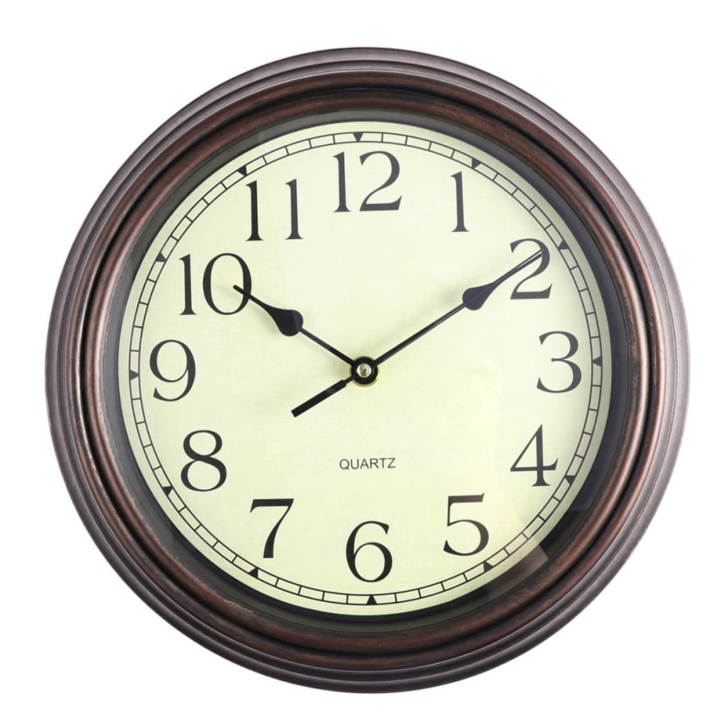 Amazon.com: 12 Inch Retro Style Silent Decorative Round Wall Clock