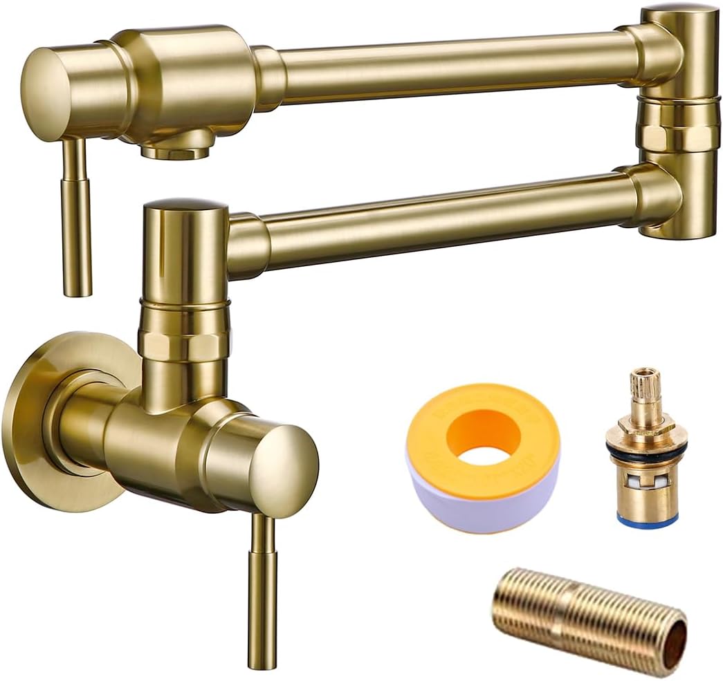 ZLINE Gemini Pot Filler in Champagne Bronze (GEMFPFCB)