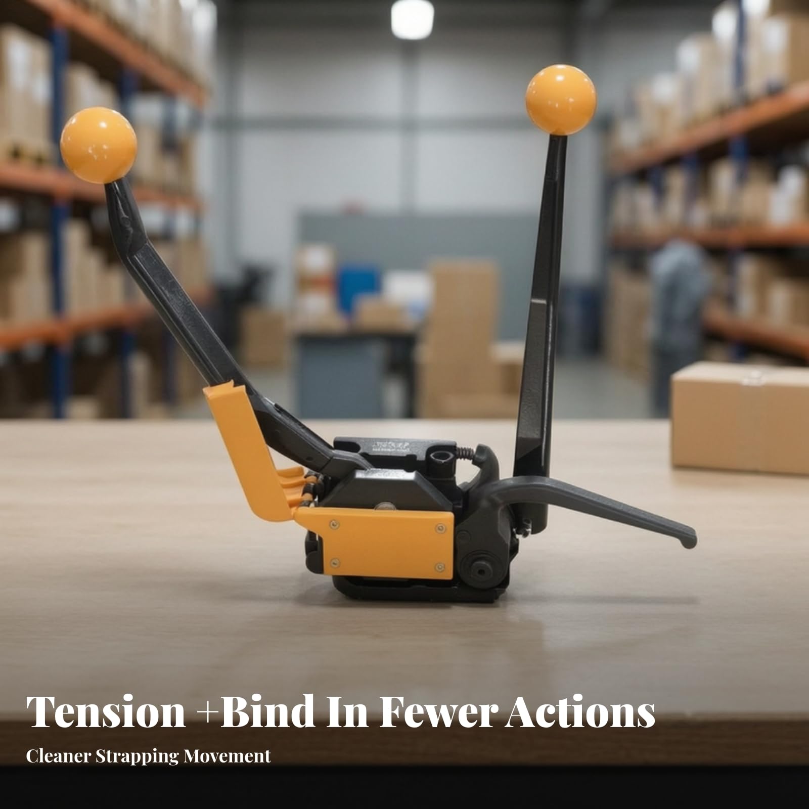TISHITA Tendi Manuale Affidabile Impugna Ergonomica Antiscivolo, Tenditore Manuale per Reggetta, Portatile, Tenditore per Fascette Manuali, Magazzino