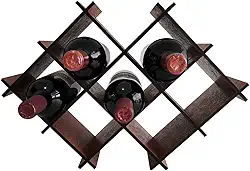 Adega De Mdf Envernizado Para Mesa Com 8 Nichos Suporte Porta Garrafas De Vinho Sulartes