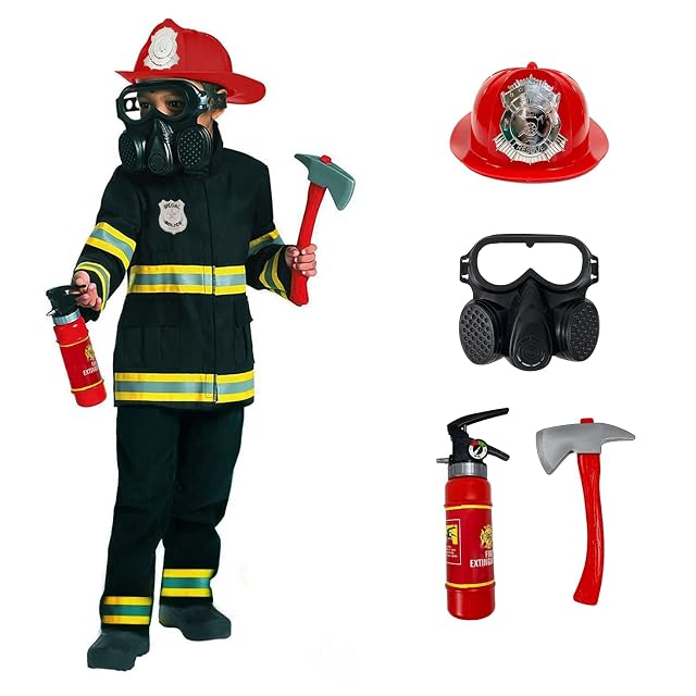 Foto 8 de 8 de Morph Disfraz Bombero Niño, Disfraz Halloween Niño, S