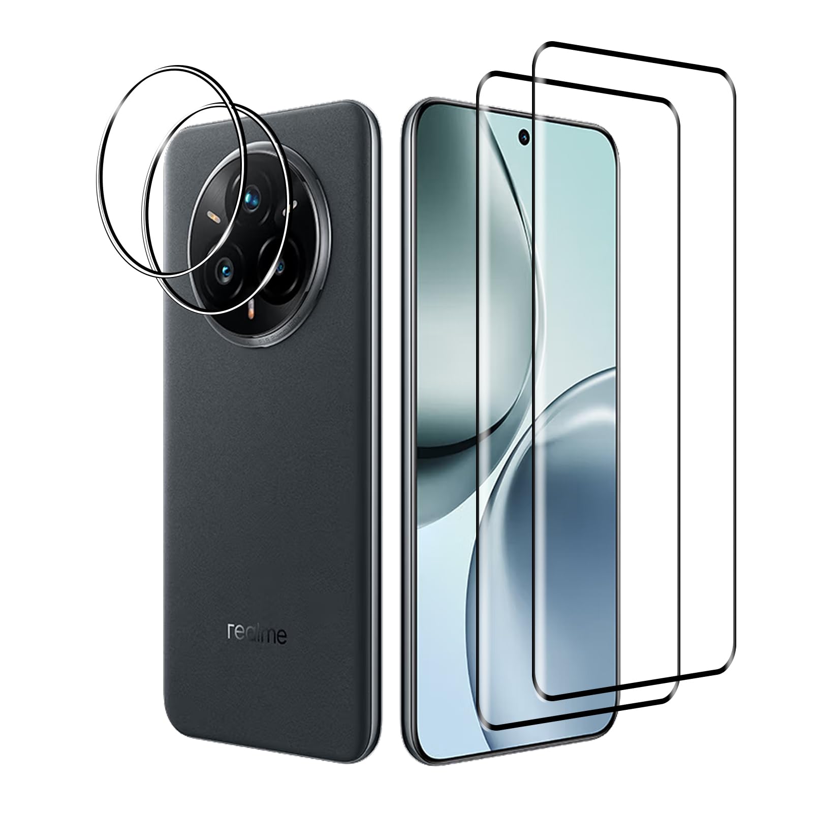 Protection écran Realme 14 Pro Plus - Verre Trempé 9H + Film Caméra, 2 Pièces, Anti-rayures - 4