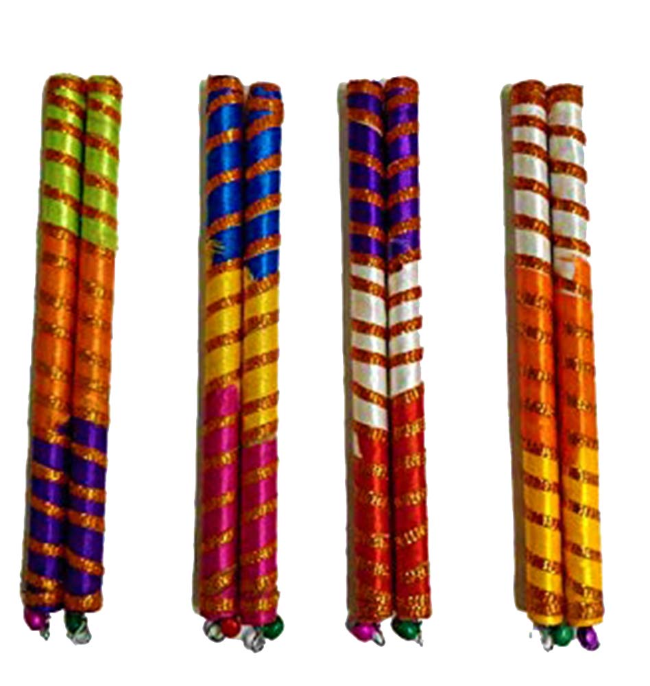 DMS RETAIL Multicolor Dandiya Garba Sticks Pack of (1), Wood (Multicolour) - Image 2 thumbnail