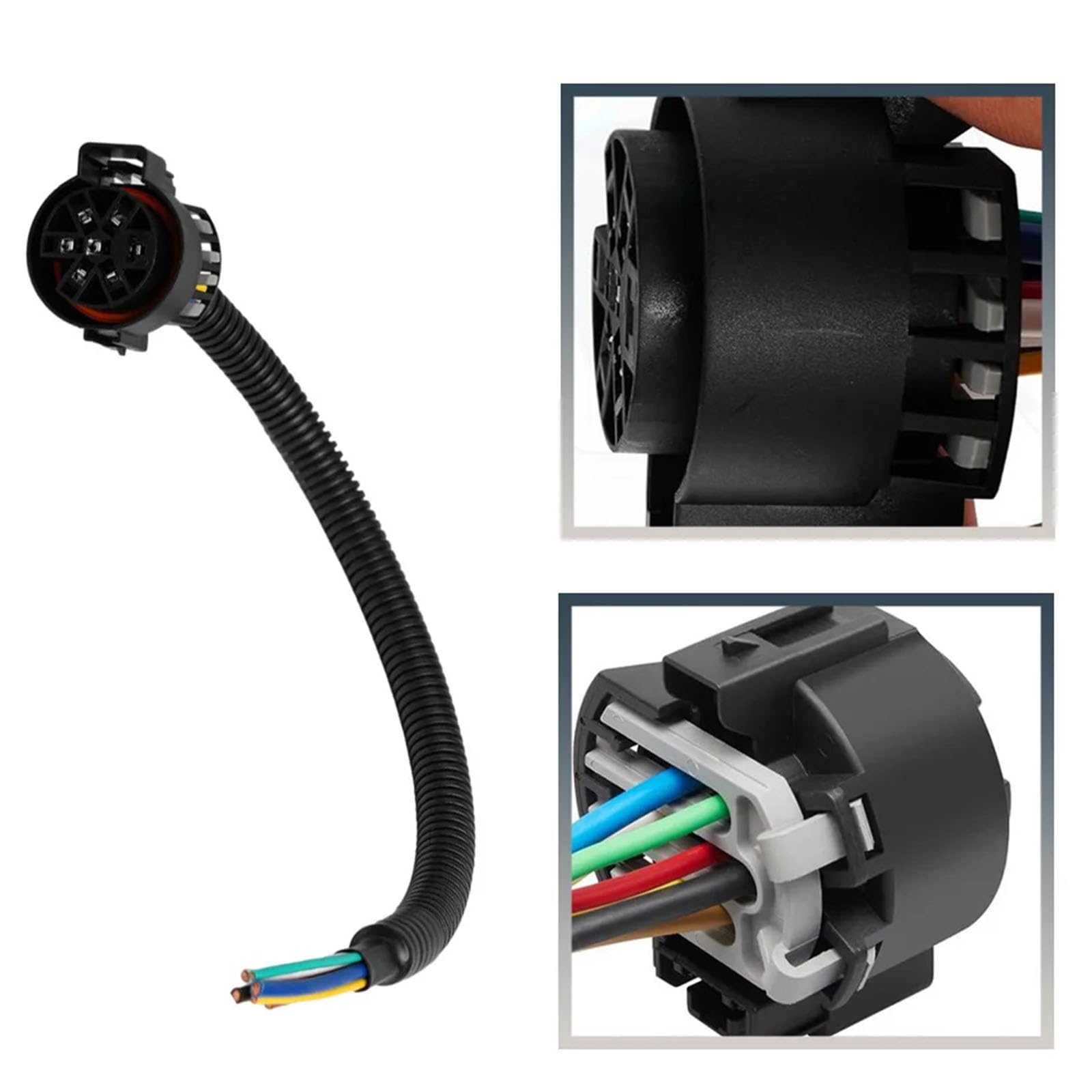 Way Trailer Conector mazo de cables con 4 pines planos adaptador para enchufes USCAR, camiones y remolques