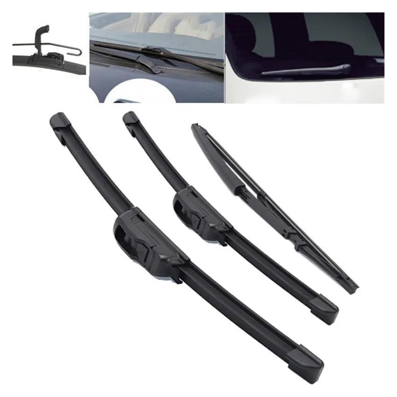 Tergilunotto Automobilistico per Lancia per Ypsilon 2003-2011 Auto Spazzole Tergicristallo Auto Anteriore Posteriore Parabrezza Parabrezza Spazzole Tergicristallo