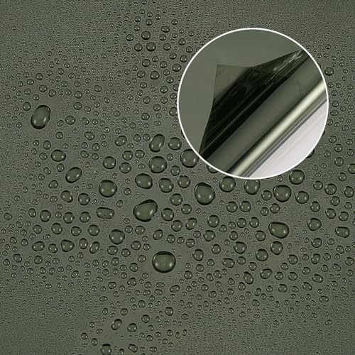 Película espejo para ventana 19.6" x 196.8" tono oliva miniatura 6
