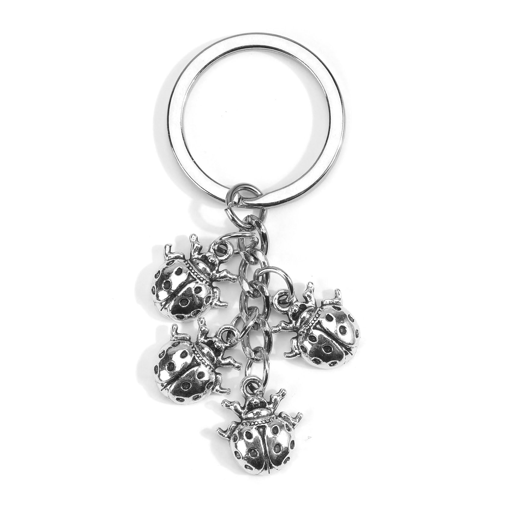 Tranbath Kleiner Marienkäfer Schlüsselanhänger, Glücksbringer Für Schulkind, Metall Anhänger Mit Ladybug Design, Geschenk Für Frauen, Guter Freundin, Kollegin, Geburtstagsgeschenk Deko Marienkäfer