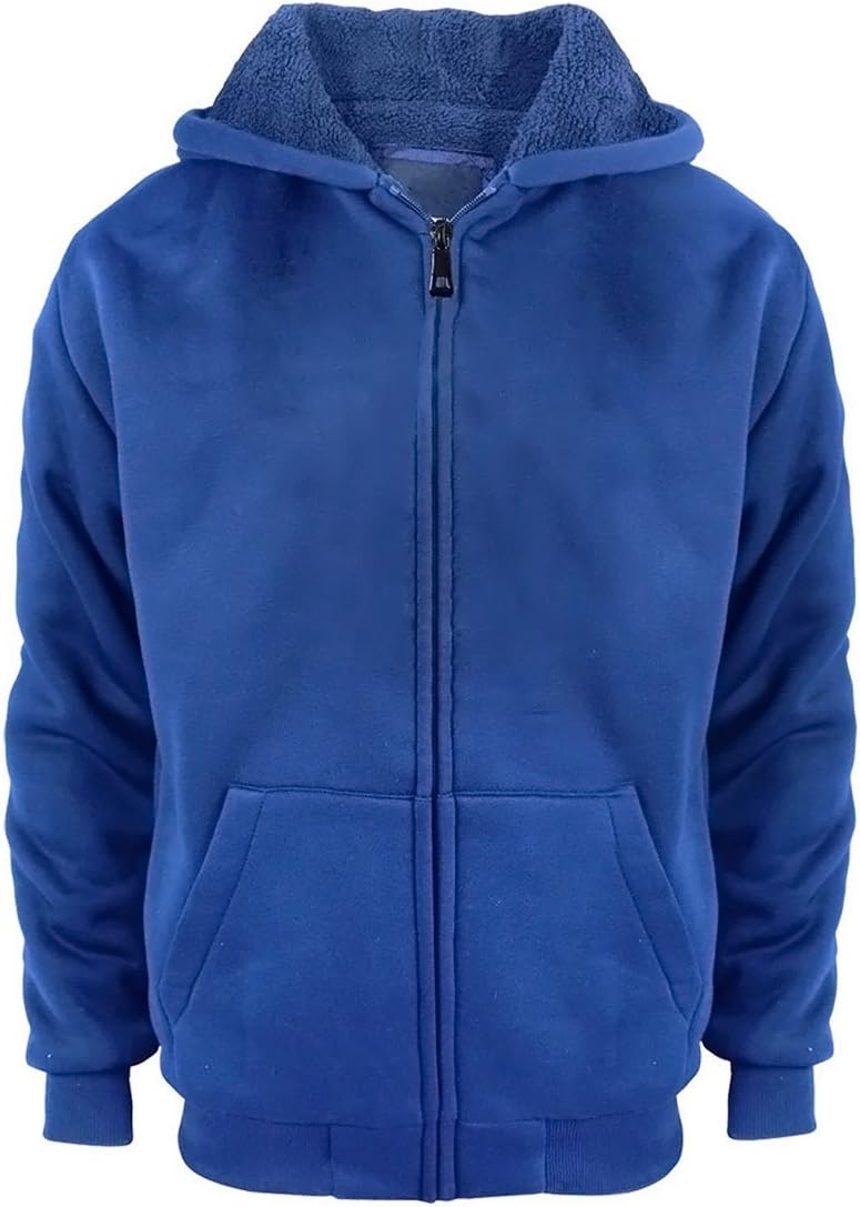 Sherpa Lined Boys Hoodie Full Zip Fleece Warm Youth Big Long Sleeve Child Sweatshirts Sherpa Lined Boys Hoodie Full Zip Fleece Warm Youth Big Long Sleeve Child Sweatshirts